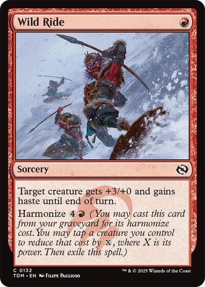 Wild Ride (Tarkir: Dragonstorm) Near Mint - Nick Nack's Full Frontal Attack