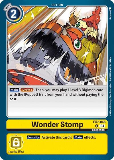 Wonder Stomp (Digimon LIBERATOR) Near Mint - Nick Nack's Full Frontal Attack