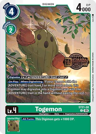 Togemon (Starter Deck 21: Hero of Hope Pre-Release Cards) Near Mint