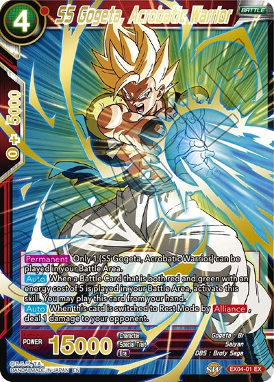 SS Gogeta, Acrobatic Warrior (Gold Stamped) (Mythic Booster) Near Mint Foil