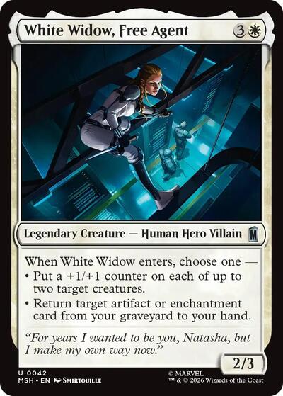 White Widow, Free Agent (Marvel Super Heroes) Near Mint - Nick Nack's Full Frontal Attack