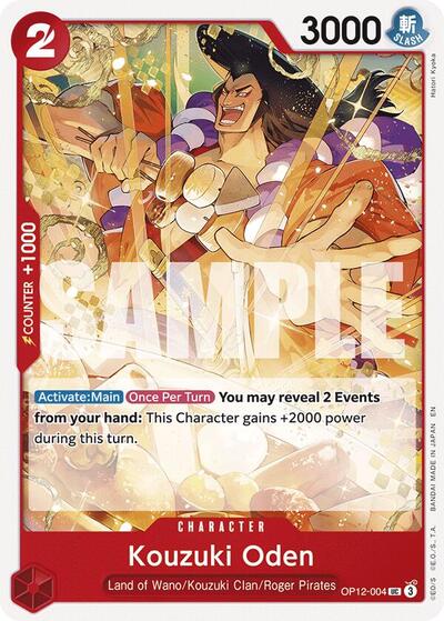 Kouzuki Oden (Legacy of the Master) Near Mint - Nick Nack's Full Frontal Attack
