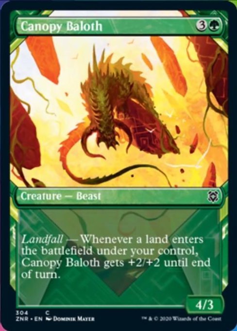Canopy Baloth (Showcase) (Zendikar Rising) Near Mint - Nick Nack's Full Frontal Attack