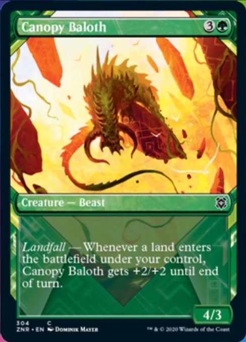 Canopy Baloth (Showcase) (Zendikar Rising) Near Mint