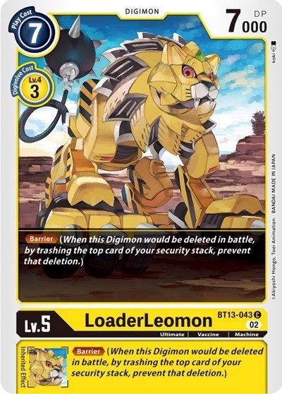 LoaderLeomon (Versus Royal Knights) Near Mint - Nick Nack's Full Frontal Attack