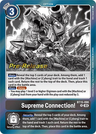 Supreme Connection! (Exceed Apocalypse Pre-Release Cards) Near Mint Foil