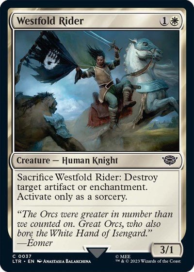 Westfold Rider (Universes Beyond: The Lord of the Rings: Tales of Middle-earth) Near Mint - Nick Nack's Full Frontal Attack