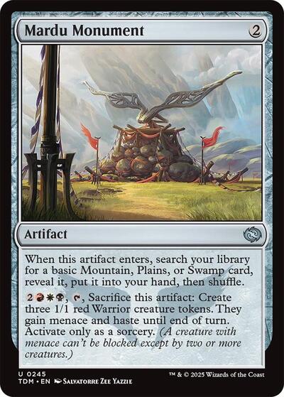 Mardu Monument (Tarkir: Dragonstorm) Near Mint - Nick Nack's Full Frontal Attack
