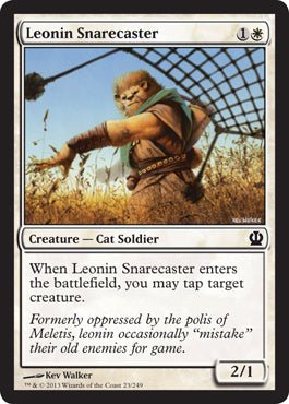 Leonin Snarecaster (Theros) Near Mint - Nick Nack's Full Frontal Attack