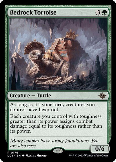 Bedrock Tortoise (The Lost Caverns of Ixalan) Near Mint Foil - Nick Nack's Full Frontal Attack