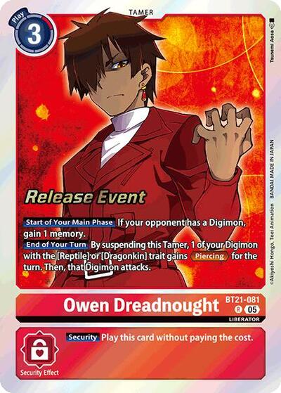 Owen Dreadnought (World Convergence Release Event Cards) Near Mint Foil