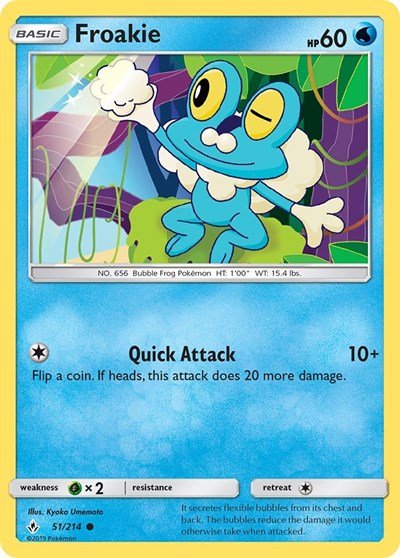 Froakie (SM - Unbroken Bonds) Near Mint - Nick Nack's Full Frontal Attack