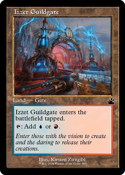 Izzet Guildgate (Retro Frame) (Ravnica Remastered) Near Mint - Nick Nack's Full Frontal Attack