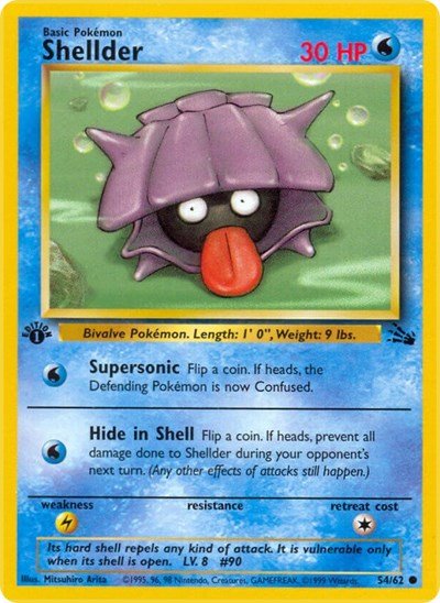 Shellder (Fossil) Damaged / Poor Unlimited - Nick Nack's Full Frontal Attack