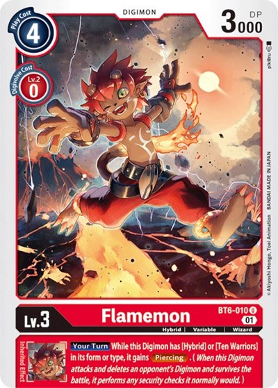 Flamemon (Double Diamond) Near Mint