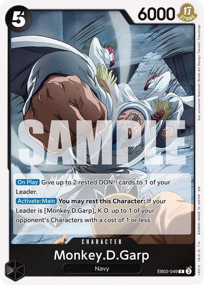 Monkey.D.Garp (Extra Booster: Anime 25th Collection) Near Mint Foil - Nick Nack's Full Frontal Attack
