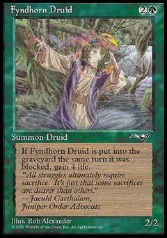 Fyndhorn Druid (Facing left) (Alliances) Light Play - Nick Nack's Full Frontal Attack