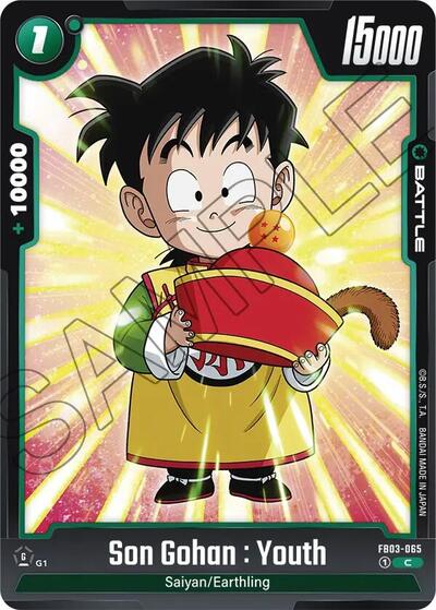 Son Gohan : Youth FB03-065 (Raging Roar) Near Mint