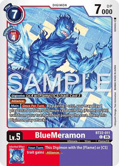 BlueMeramon (Cyber Eden) Near Mint - Nick Nack's Full Frontal Attack