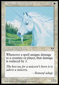 Benevolent Unicorn (Mirage) Light Play - Nick Nack's Full Frontal Attack