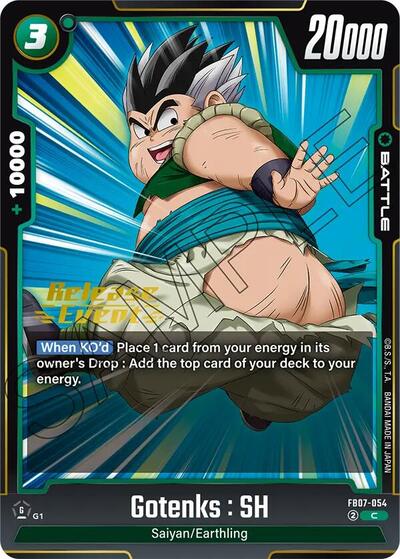 Gotenks : SH (Wish For Shenron Release Event Cards) Near Mint - Nick Nack's Full Frontal Attack
