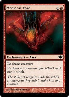 Maniacal Rage (Conflux) Light Play - Nick Nack's Full Frontal Attack
