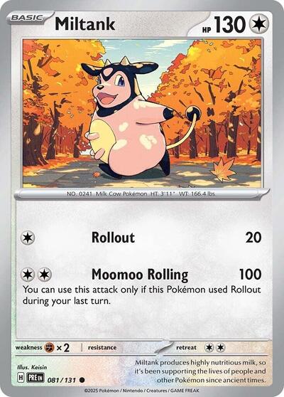 Miltank (SV: Prismatic Evolutions) Near Mint - Nick Nack's Full Frontal Attack
