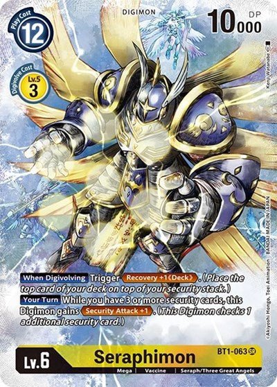 Seraphimon (Alternate Art) (Dimensional Phase) Near Mint Foil - Nick Nack's Full Frontal Attack