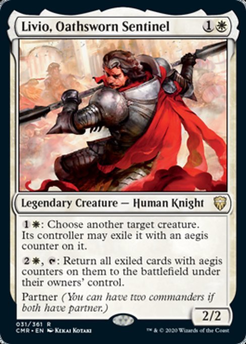 Livio, Oathsworn Sentinel (Commander Legends) Near Mint - Nick Nack's Full Frontal Attack