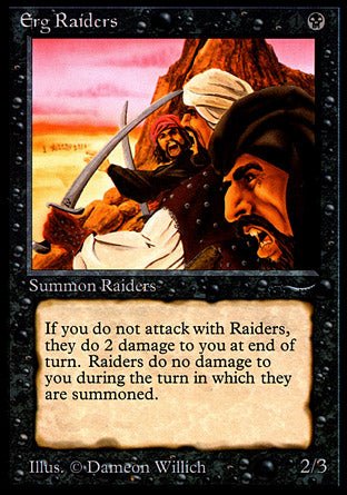 Erg Raiders (dark circle) (Arabian Nights) Light Play - Nick Nack's Full Frontal Attack