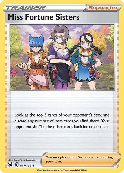 Miss Fortune Sisters (SWSH11: Lost Origin) Near Mint - Nick Nack's Full Frontal Attack