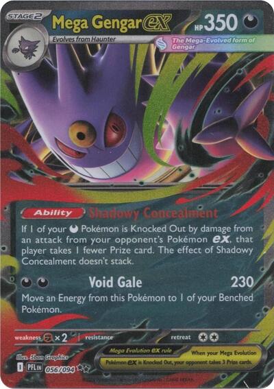 Mega Gengar ex (ME02: Phantasmal Flames) Near Mint Holofoil