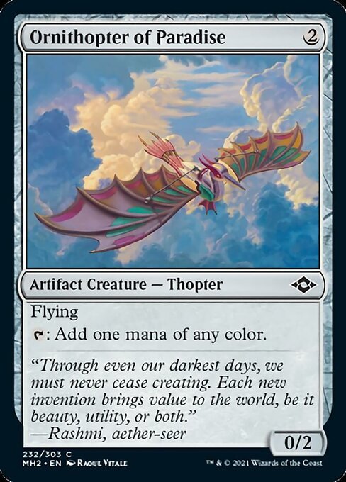 Ornithopter of Paradise (Modern Horizons 2) Near Mint - Nick Nack's Full Frontal Attack