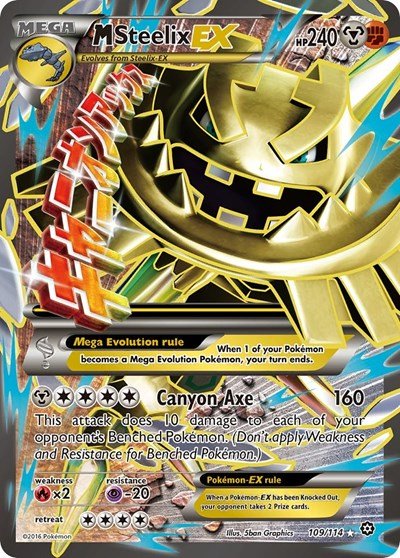 M Steelix EX (Full Art) (XY - Steam Siege) Near Mint Holofoil - Nick Nack's Full Frontal Attack
