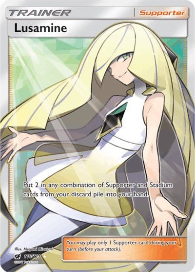 Lusamine (Full Art) (SM - Crimson Invasion) Near Mint Holofoil - Nick Nack's Full Frontal Attack
