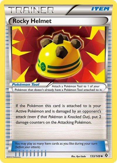 Rocky Helmet (Boundaries Crossed) Medium Play Reverse Holofoil - Nick Nack's Full Frontal Attack