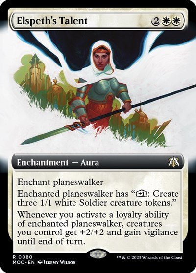 Elspeth's Talent (Extended Art) (Commander: March of the Machine) Near Mint - Nick Nack's Full Frontal Attack