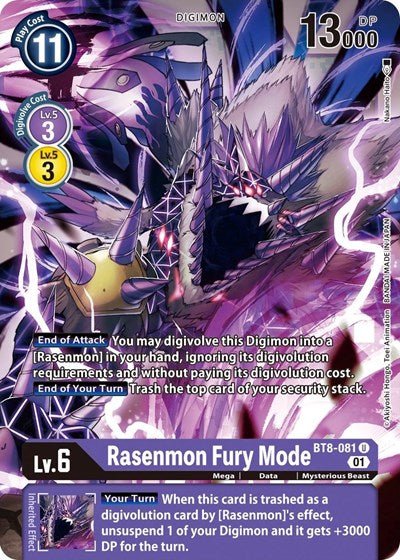 Rasenmon Fury Mode (New Awakening) Near Mint - Nick Nack's Full Frontal Attack