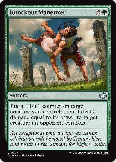 Knockout Maneuver (Tarkir: Dragonstorm) Near Mint - Nick Nack's Full Frontal Attack