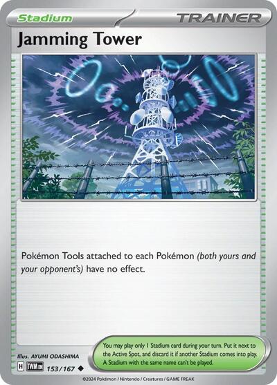 Jamming Tower (SV06: Twilight Masquerade) Near Mint Reverse Holofoil - Nick Nack's Full Frontal Attack