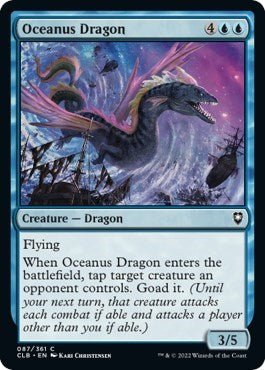 Oceanus Dragon (Commander Legends: Battle for Baldur's Gate) Near Mint - Nick Nack's Full Frontal Attack