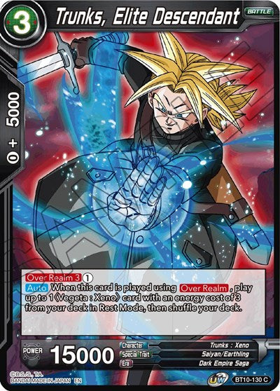 Trunks, Elite Descendant (Rise of the Unison Warrior) Near Mint