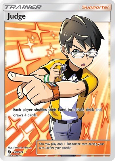Judge (Full Art) (SM - Lost Thunder) Near Mint Holofoil - Nick Nack's Full Frontal Attack