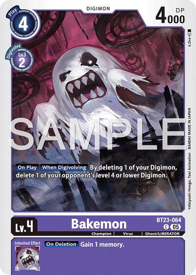 Bakemon (Hackers' Slumber) Near Mint - Nick Nack's Full Frontal Attack