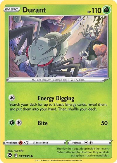Durant (SWSH12: Silver Tempest) Near Mint - Nick Nack's Full Frontal Attack
