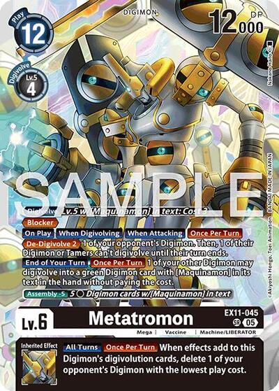 Metatromon (Dawn of Liberator) Near Mint - Nick Nack's Full Frontal Attack