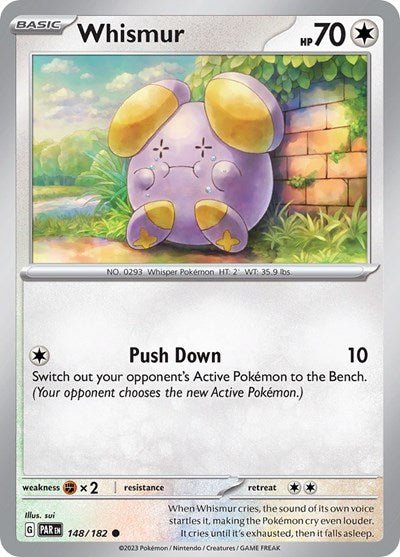 Whismur (Scarlet and Violet: Paradox Rift) Near Mint - Nick Nack's Full Frontal Attack