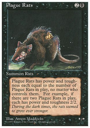 Plague Rats (4th Edition) Light Play - Nick Nack's Full Frontal Attack