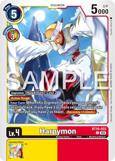 Harpymon (Beginning Observer) Near Mint