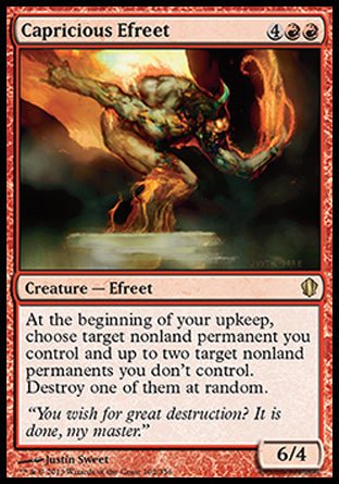 Capricious Efreet (Commander 2013 Edition) Near Mint - Nick Nack's Full Frontal Attack